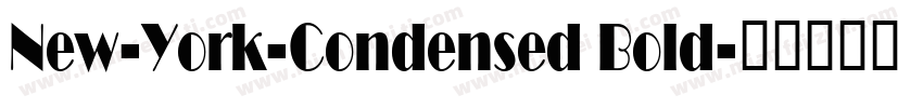 New-York-Condensed Bold字体转换